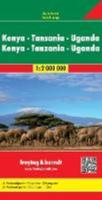 Kenya - Tanzania - Uganda - Rwanda Road Map 1:2 000 000