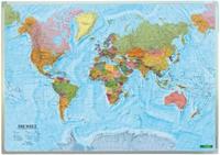 Wall Map Magnetic Marker Board: The World 1:40,000,000