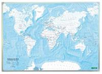 World Map to Color in, Discover the World, Wall Map 1:40 Million, Magnetic Marker Board
