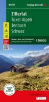 Zillertal Hiking, Cycling and Leisure Map