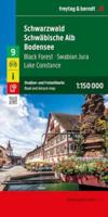 Black Forest - Swabian Jura - Lake Constance Road and Leisure Map