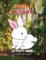 Animals Coloring and Scissor Skills Activity Book