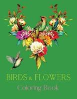 Birds & Flowers Coloring Book