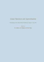 Linear Operators and Approximation / Lineare Operatoren Und Approximation