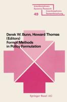 Formal Methods in Policy Formulation