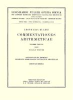 Commentationes Arithmeticae 3rd Part. Opera Mathematica