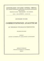 Commentationes Analyticae Ad Calculum Variationum Pertinentes. Opera Mathematica