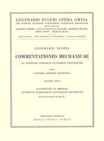 Commentationes Mechanicae Ad Theoriam Corporum Fluidorum Pertinentes 1st Part. Opera Mechanica Et Astronomica