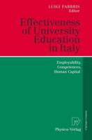 Effectiveness of University Education in Italy : Employability, Competences, Human Capital