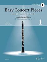 Easy Concert Pieces, Vol. 1 - 25 Pieces from 4 Centuries Clarinet and Piano - Book With Online Audio