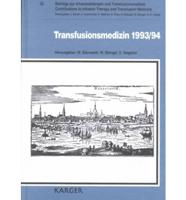 Transfusionsmedizin 1993/94