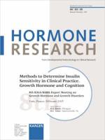 Methods to Determine Insulin Sensitivity in Clinical Practice. Growth Hormone and Cognition