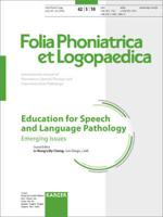 Education for Speech and Language Pathology