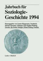 Jahrbuch Fur Soziologiegeschichte 1994