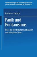 Panik Und Puritanismus