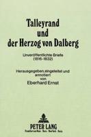 Talleyrand Und Der Herzog Von Dalberg