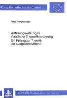 Verteilungswirkungen Staatlicher Theaterfinanzierung Ein Beitrag Zur Theorie Der Ausgabeninzidenz