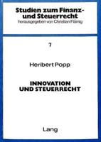 Innovation Und Steuerrecht