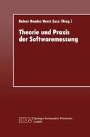 Theorie Und Praxis Der Softwaremessung