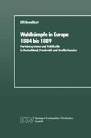 Wahlkämpfe in Europa 1884 Bis 1889