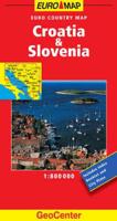 Croatia and Slovenia Geocenter Euro Map