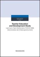 Teacher Education and Development Study:Learning to Teach Mathematics (TEDS-M 2008) - Dokumentation der Erhebungsinstrumente