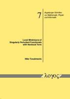Local Minimizers of Singularly Perturbed Functionals With Nonlocal Term