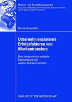 Unternehmensinterne Erfolgsfaktoren Von Markentransfers