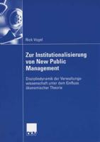 Zur Institutionalisierung Von New Public Management