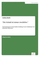 "Die Schuld ist immer zweifellos.":Das Rechtsritual in Franz Kafkas Erzählung "In der Strafkolonie" als kulturelles Phänomen