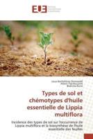 Types de sol et chémotypes dhuile essentielle de Lippia multiflora