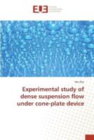 Experimental study of dense suspension flow under cone-plate device