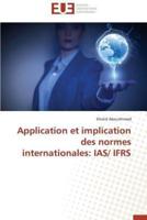 Application et implication des normes internationales: ias/ ifrs