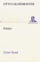 Essays - Erster Band