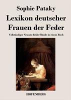 Lexikon deutscher Frauen der Feder:Vollständiger Neusatz beider Bände in einem Buch