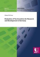 Evaluation of Tax Incentives for Research and Development in Germany