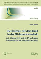 Die Kantone Mit Dem Bund in Der Eu-Zusammenarbeit