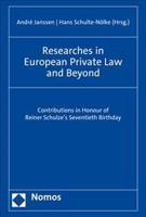 Researches in European Private Law and Beyond
