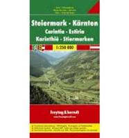 Styria - Carinthia Road Map 1:250 000