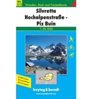 Hiking Maps of the Austrian Alps. Silvretta Hochalpenstrasse, Piz Buin