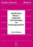 Homileïscher Diskurs - empirische Untersuchungen von Kneipengesprächen