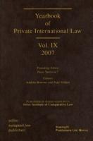 Yearbook of Private International Law, Volume IX