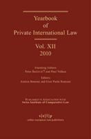 Yearbook of Private International Law. Volume XII 2010
