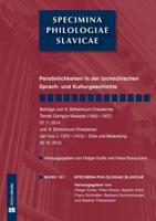 Persoenlichkeiten in Der Tschechischen Sprach- Und Kulturgeschichte