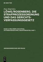 MRK/IPBPR; Nachtrag; Autorenverzeichnis; Gesamtregister