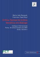 Crítica Textual & Crítica Genética Em Diálogo