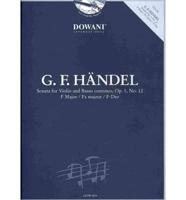 Handel: Sonata for Violin and Basso Continuo, Op. 1, No. 12, F Major/Fa Majeur/F-Dur