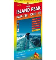 Island Peak, Nepal. Climbing Map