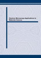 Electron Microscopy Applications to Materials Science