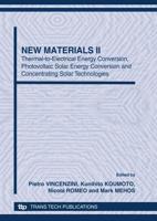 New Materials. II Thermal-to-Electrical Energy Conversion, Photovoltaic Solar Energy Conversion and Concentrating Solar Technologies